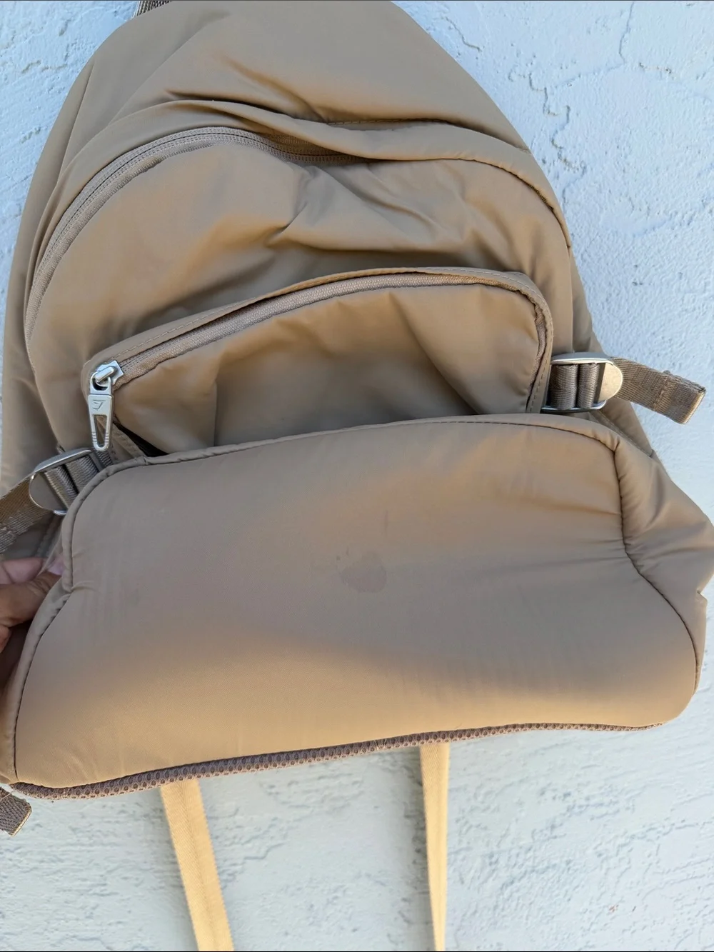 Gymshark Tan Everyday Backpack with Multiple Pockets - Picture 5 of 10